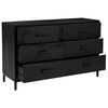 vidaXL Buffet Noir 110x35x70 cm Bois de pin massif