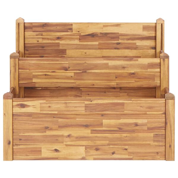 vidaXL Jardini&egrave;re sur 2 niveaux 110x75x84 cm Bois massif d'acacia