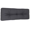 vidaXL Coussin de palette anthracite 120x40x12 cm tissu