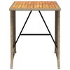 vidaXL Ensemble de bistro 3 pcs avec coussins beige résine tressée