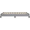 vidaXL Cadre de lit gris clair 152x203 cm tissu