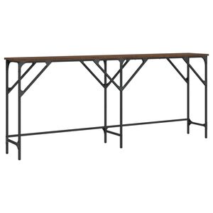 vidaXL Table console ch&ecirc;ne marron 180x29x75 cm bois d'ing&eacute;nierie