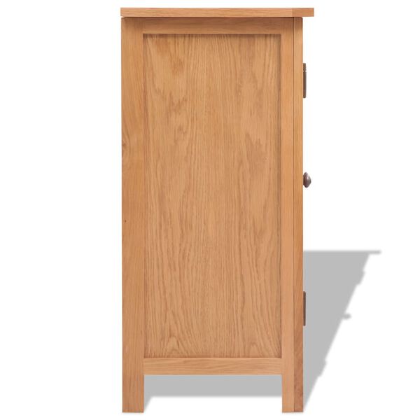 vidaXL Buffet 70x35x75 cm Bois de ch&ecirc;ne massif