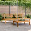 vidaXL Canap&eacute;s centraux palette de jardin 2 pcs bois massif d'acacia