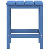vidaXL Chaise de jardin Adirondack avec table PEHD Bleu aqua