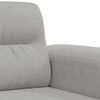 vidaXL Fauteuil gris clair 60 cm tissu microfibre