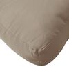 vidaXL Coussin de palette taupe 70x70x12 cm tissu