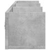 vidaXL Armoires murales 2pcs gris béton 75x18x16,5cm bois d'ingénierie