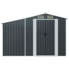 vidaXL Abri de jardin anthracite 277x93x179 cm acier galvanisé