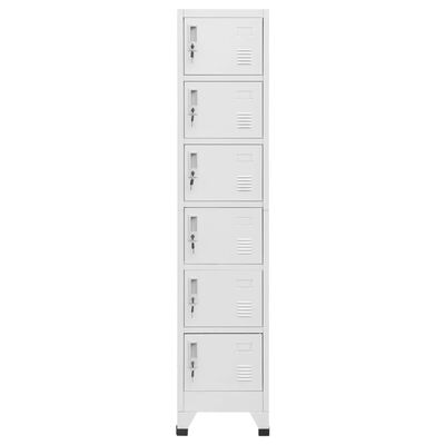 vidaXL Armoire à casiers Gris clair 38x40x180 cm Acier