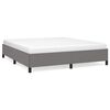 vidaXL Cadre de lit sans matelas gris foncé tissu