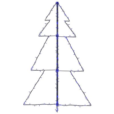 vidaXL Arbre de Noël cône 160 LED d'intérieur/d'extérieur 78x120 cm