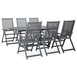 vidaXL Ensemble à manger de jardin 5 pcs Bois d'acacia massif