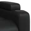 vidaXL Fauteuil inclinable en similicuir noir