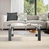 vidaXL Table basse Noir et transparent 95x55x40 cm Verre trempé