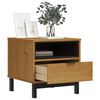 vidaXL Table d'appoint FLAM 50x50x50 cm bois de pin massif