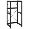 vidaXL Cadre de lavabo de salle de bain Noir 40x38x83 cm Fer