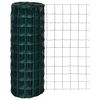 vidaXL Cl&ocirc;ture euro Acier 10 x 1,0 m Vert