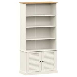 vidaXL Bibliothèque VIGO blanc 85x35x170 cm bois massif de pin