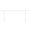 vidaXL Jeu de poteaux d'auvent blanc 600x245 cm fer