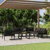 vidaXL Salon de jardin 7 pcs avec coussins Aluminium Anthracite