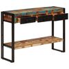 vidaXL Table console 110x30x76 cm Bois massif de récupération