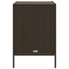 vidaXL Armoire de rangement de jardin marron 55x59x80cm r&eacute;sine tress&eacute;e