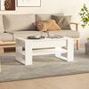 vidaXL Table basse blanc brillant 102x55x45 cm bois d'ing&eacute;nierie