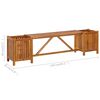 vidaXL Banc de jardin avec 2 jardini&egrave;res 150x30x40 cm Bois d'acacia