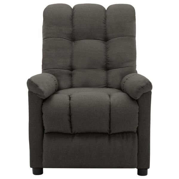 vidaXL Fauteuil inclinable &eacute;lectrique taupe tissu