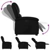 vidaXL Fauteuil inclinable noir similicuir