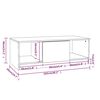 vidaXL Table basse ch&ecirc;ne sonoma 102x50x36 cm bois d'ing&eacute;nierie