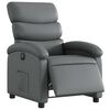 vidaXL Fauteuil inclinable &eacute;lectrique gris similicuir