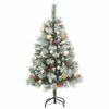 vidaXL Sapin de No&euml;l artificiel articul&eacute; 150 LED et boules 120 cm