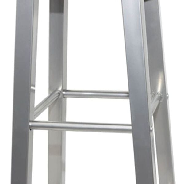 vidaXL Tabourets de bar lot de 4 argent&eacute; et marron MDF