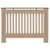 vidaXL Cache-Radiateur 2 pcs Marron 112 x 19 x 81,5 cm