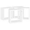 vidaXL Étagères cube murales 4 pcs blanc 30x15x30 cm