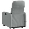 vidaXL Fauteuil inclinable de massage gris clair tissu