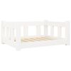 vidaXL Lit pour chien Blanc 65,5x50,5x28 cm Bois de pin solide