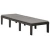 vidaXL Chaise longue avec coussin Plastique Anthracite