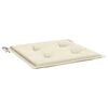 vidaXL Coussins de chaise de jardin lot de 4 cr&egrave;me 40x40x4 cm