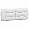 vidaXL Cadre de lit sans matelas Hvar blanc 137x190 cm similicuir
