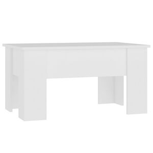 vidaXL Table basse Blanc 79x49x41 cm Bois d'ingénierie