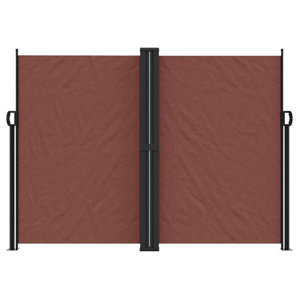 vidaXL Auvent lat&eacute;ral r&eacute;tractable marron 180x1000 cm