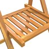 vidaXL Chaises pliables de jardin lot de 4 Bois d'acacia massif