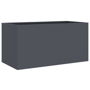 vidaXL Jardini&egrave;re anthracite 62x30x29 cm acier