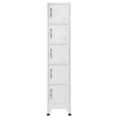 vidaXL Armoire à casiers Blanc 38x40x180 cm Acier