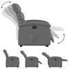 vidaXL Fauteuil inclinable &eacute;lectrique gris similicuir
