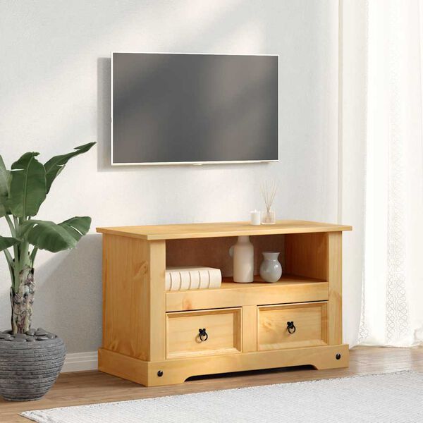 vidaXL Meuble TV Gamme Corona pin mexicain 91x43x56 cm