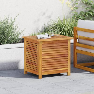 vidaXL Boîte de rangement de jardin persiennes 60x50x56cm bois acacia